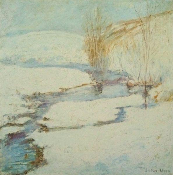 John Henry Twachtman Winter Landscape Germany oil painting art